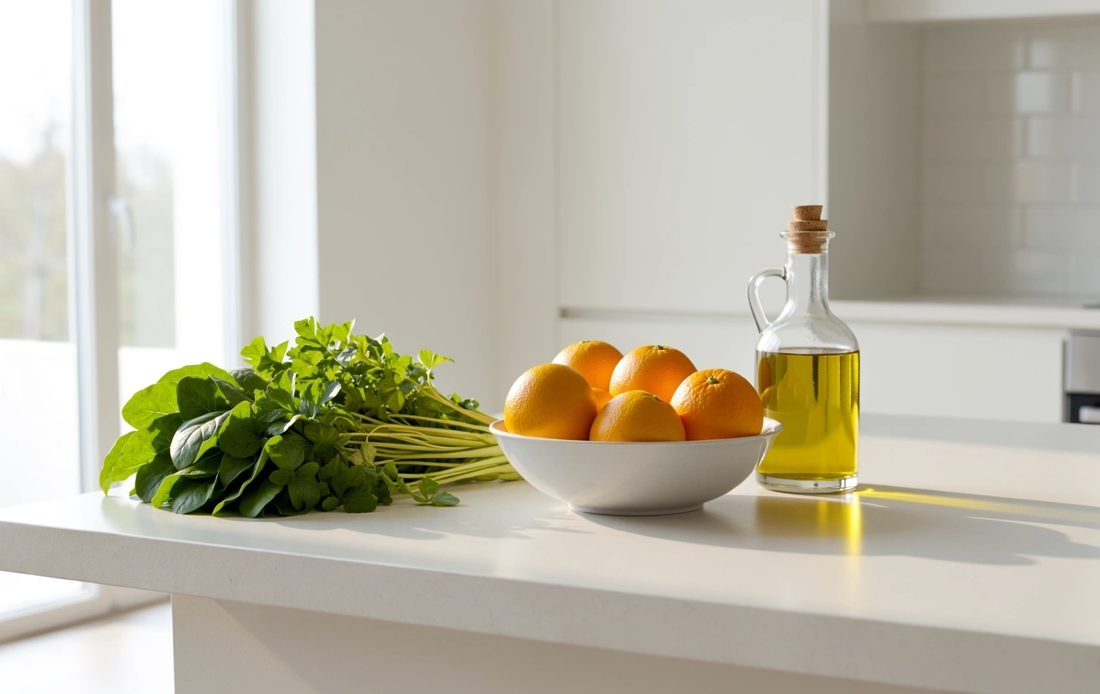 Ingredientes naturales y frescos para una nutrición equilibrada